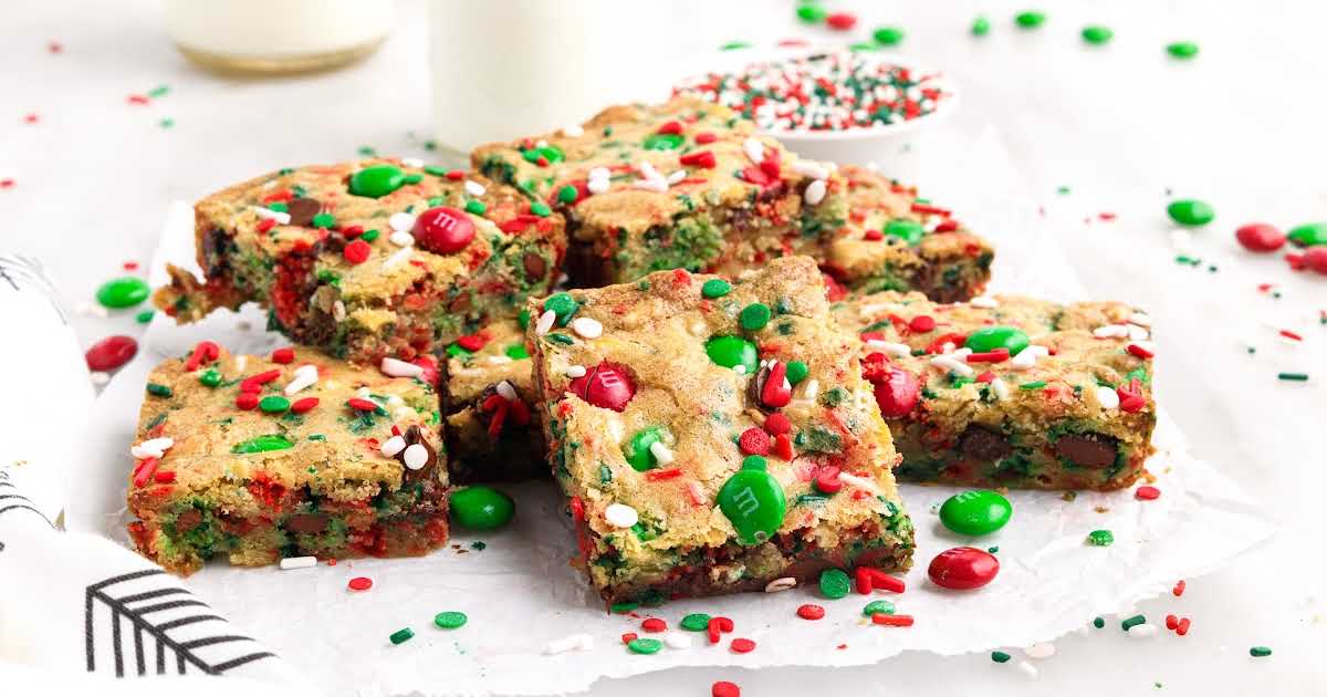 Christmas Cookie Bars Pass The Dessert