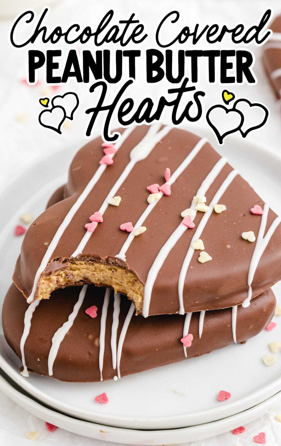 Chocolate Covered Peanut Butter Hearts Pass the Dessert