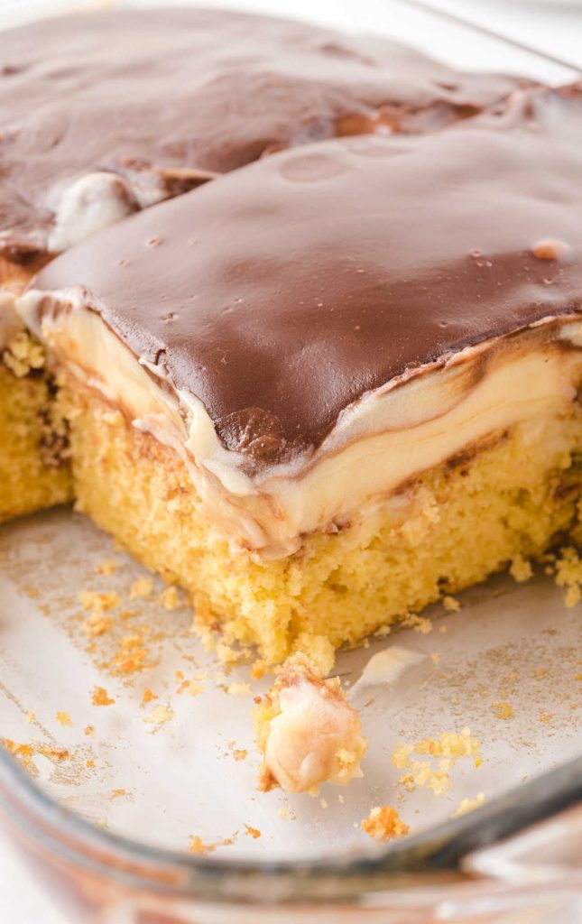 Boston Cream Poke Cake - Pass the Dessert