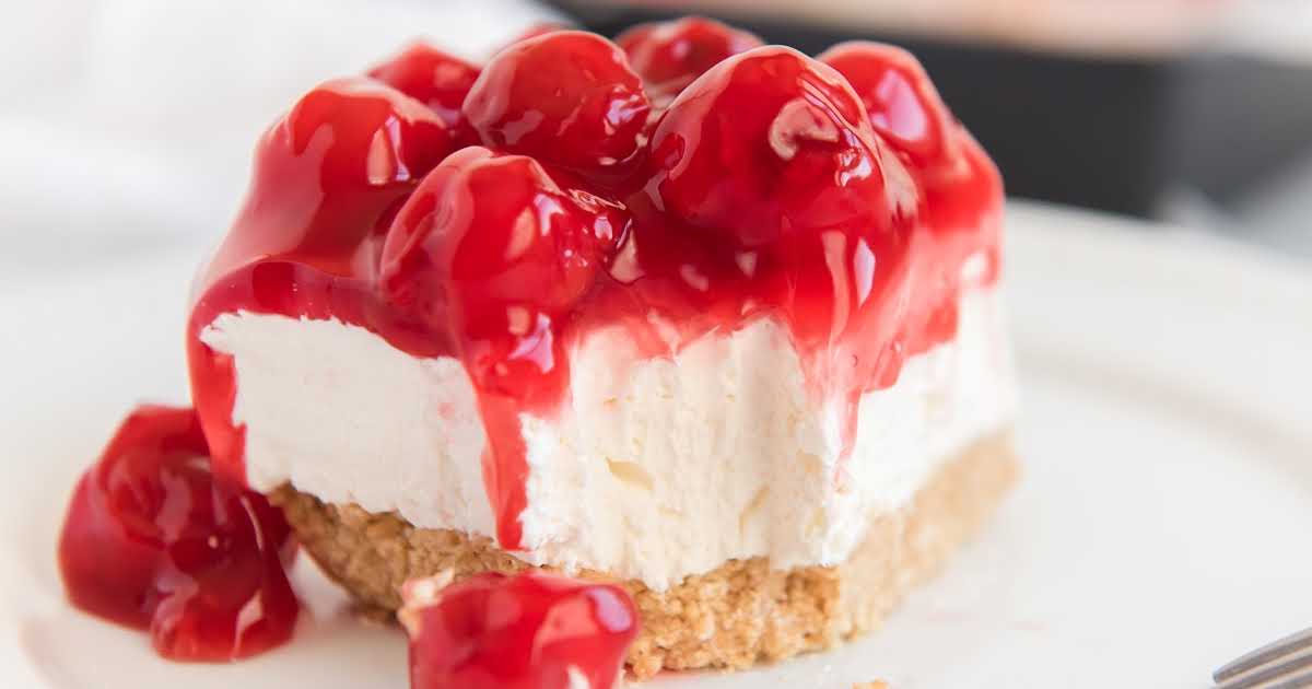 No-Bake Cherry Cheesecake - Pass the Dessert