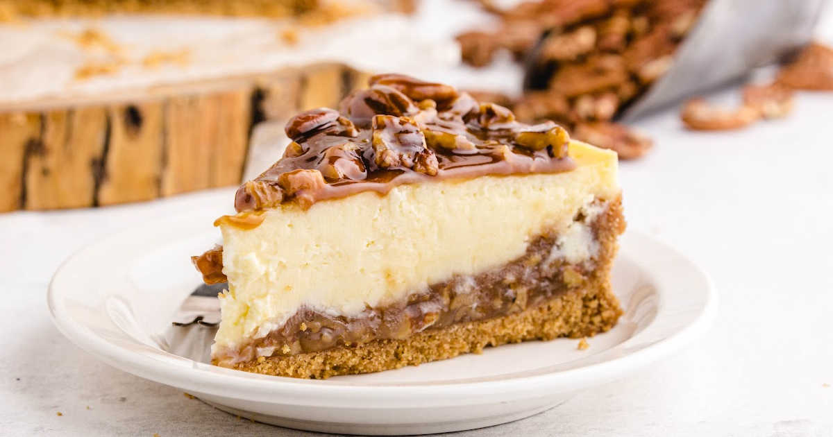 Pecan Pie Cheesecake - Pass the Dessert