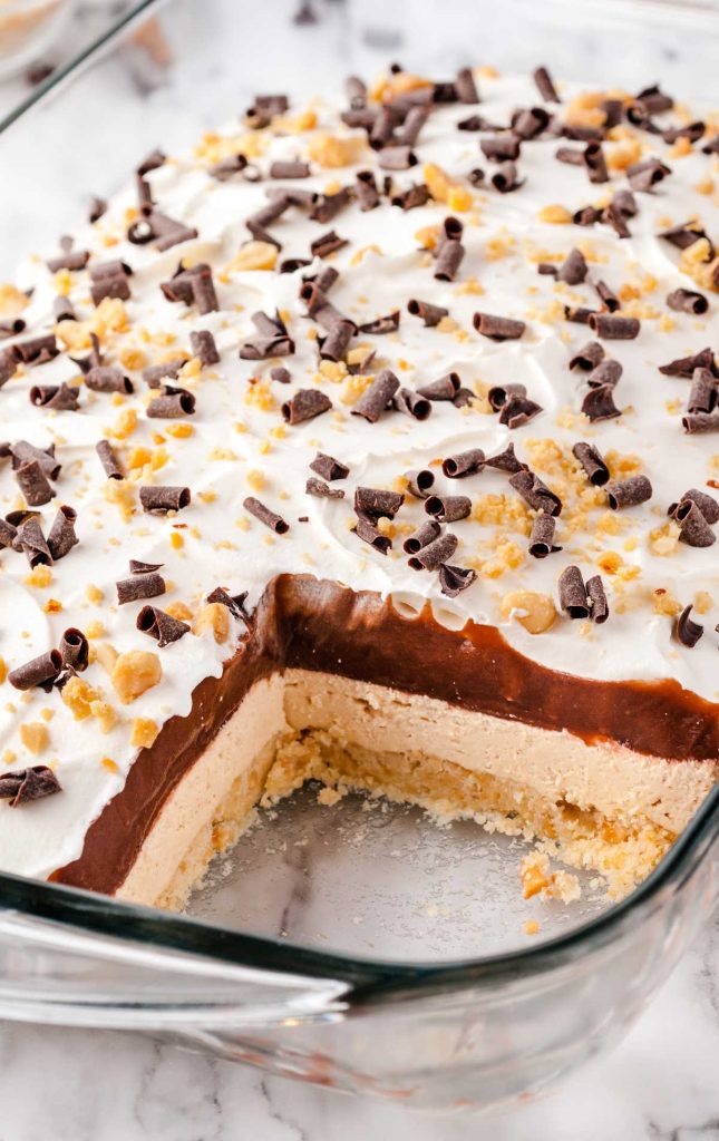 Chocolate Peanut Butter Lasagna - Pass the Dessert