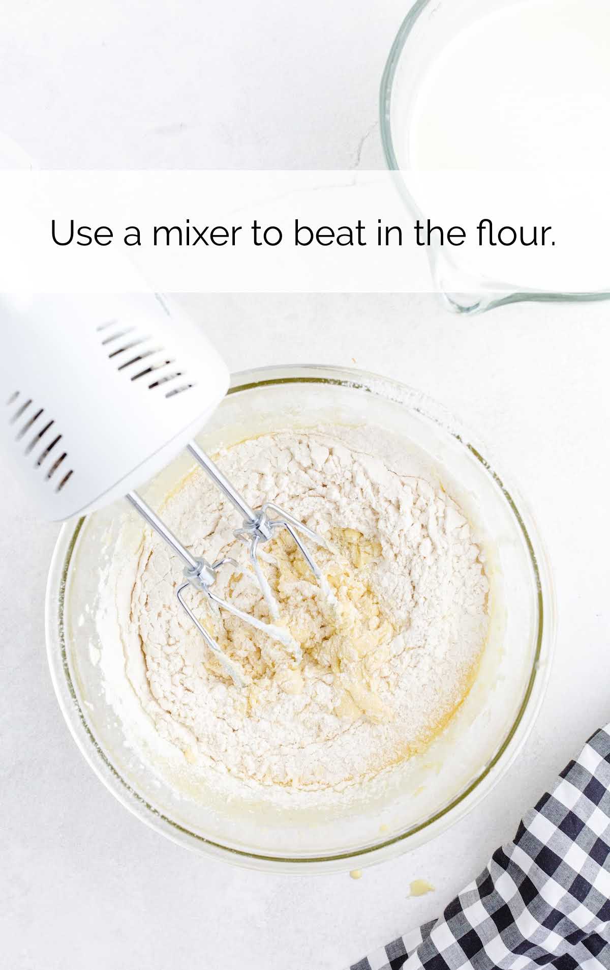 flour blended together in a a bowl