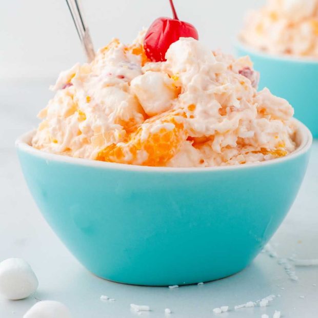 Ambrosia Salad - Pass the Dessert