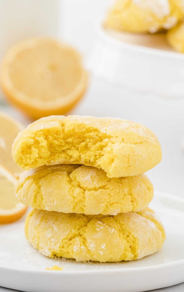 Lemon Crinkle Cookies - Pass the Dessert