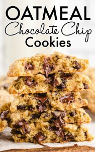 Oatmeal Chocolate Chip Cookies - Pass the Dessert