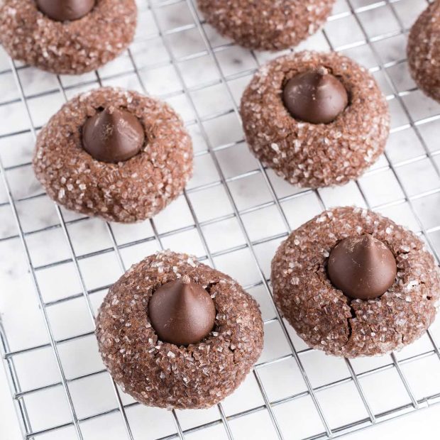 Chocolate Kiss Cookies Pass the Dessert