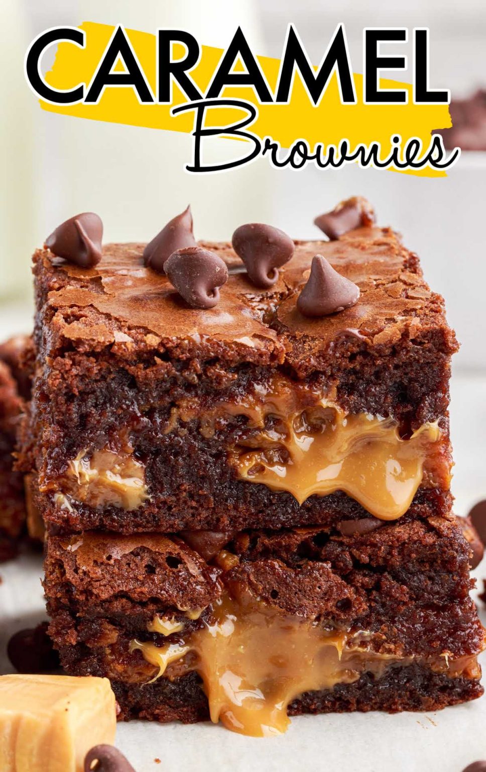 Caramel Brownies Pass the Dessert