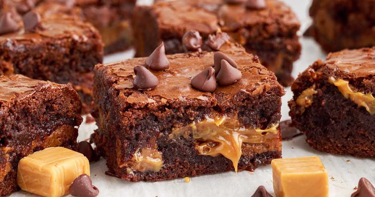 Caramel Brownies Pass the Dessert