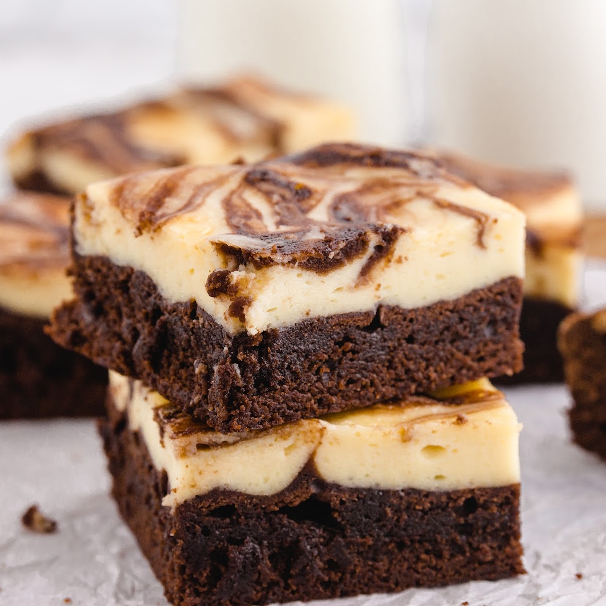 Peanut Butter Swirl Brownies (with video!) - Vintage Kitchen Notes