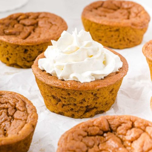 Impossible Pumpkin Pie Cupcakes - Pass the Dessert