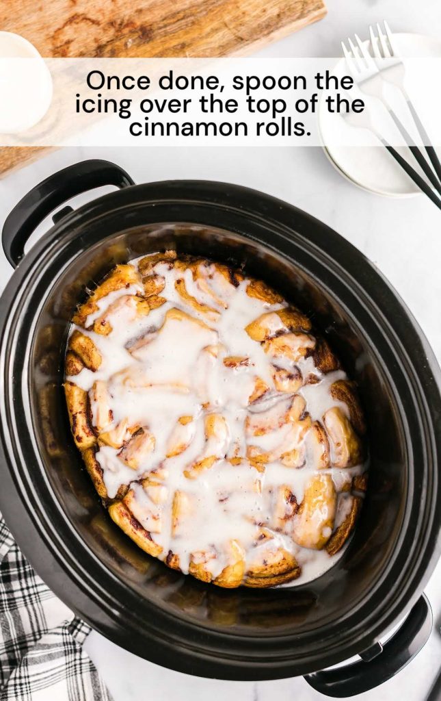 Crockpot Cinnamon Roll Casserole Pass the Dessert