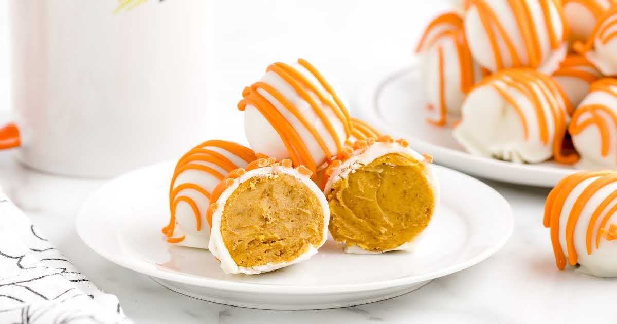 No Bake Pumpkin Cheesecake Balls Pass The Dessert 1083