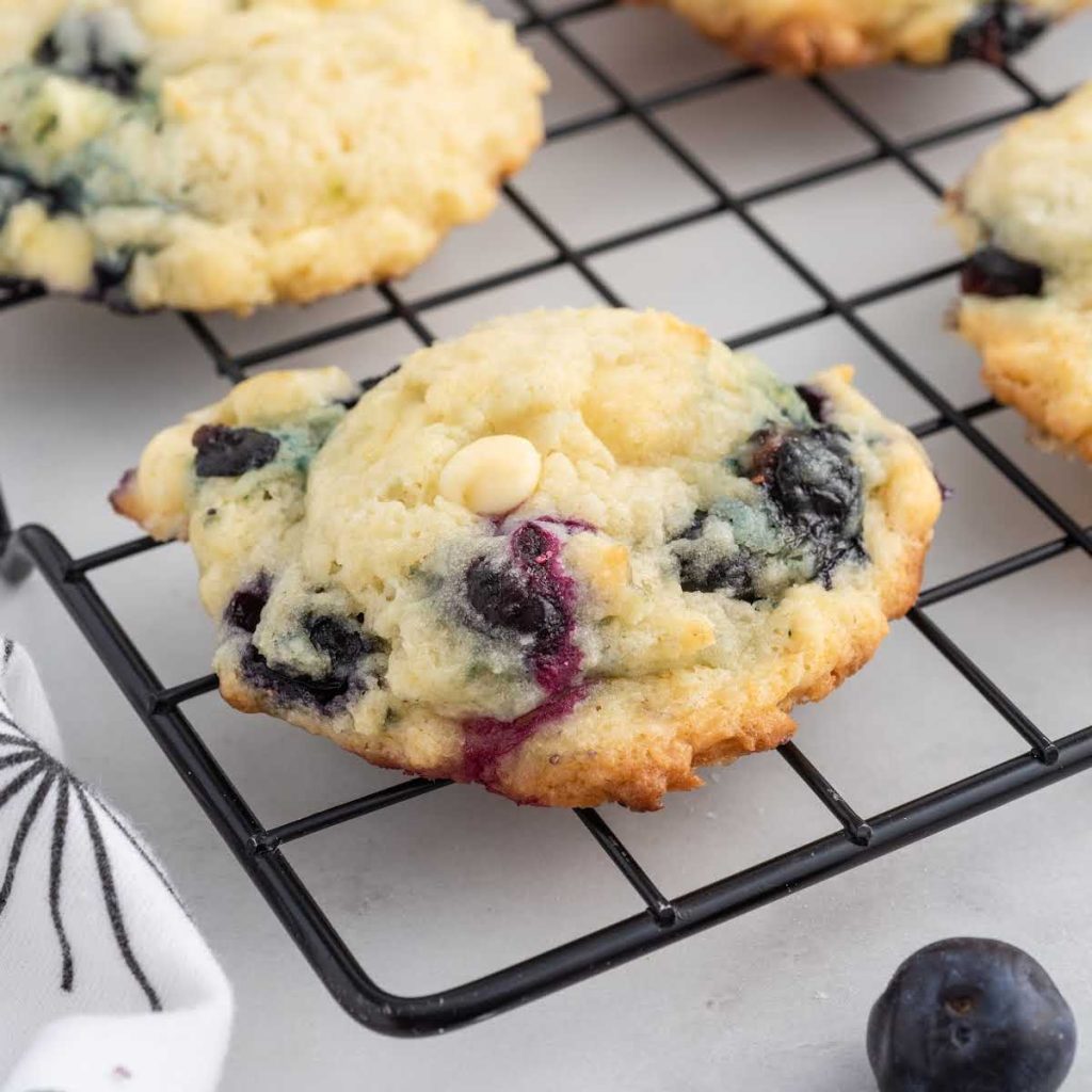 Blueberry Cheesecake Cookies Pass The Dessert