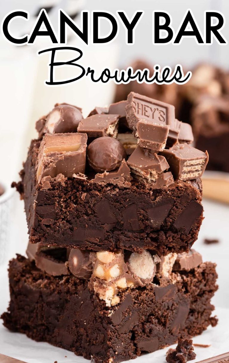 Candy Bar Brownies Pass the Dessert