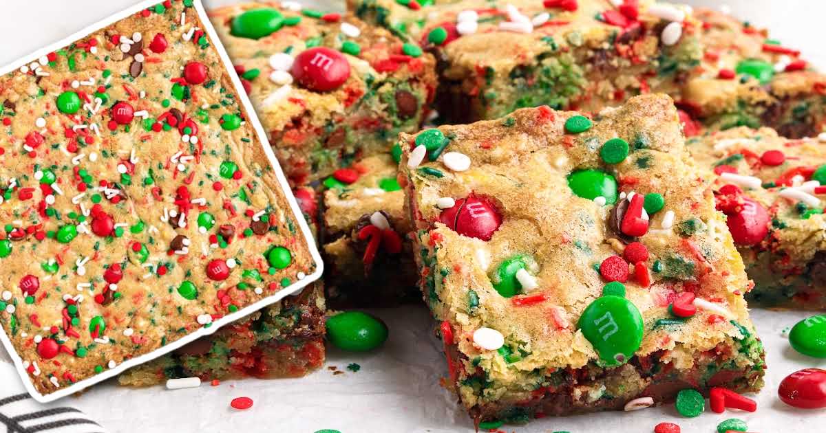 Christmas Cookie Bars Pass the Dessert