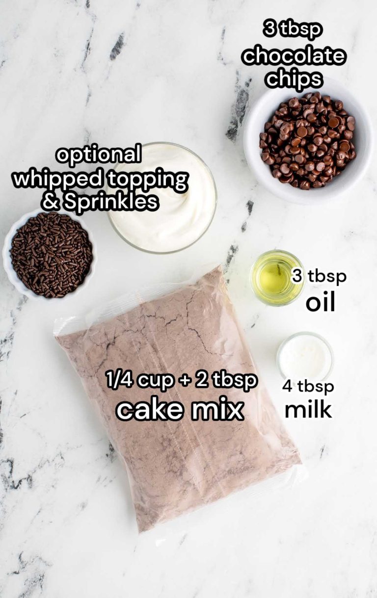 Mug Cake with Cake Mix Pass the Dessert