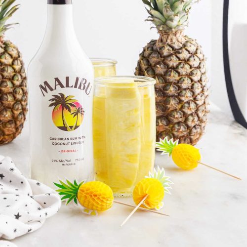 Pineapple Spears in Malibu Rum Pass the Dessert
