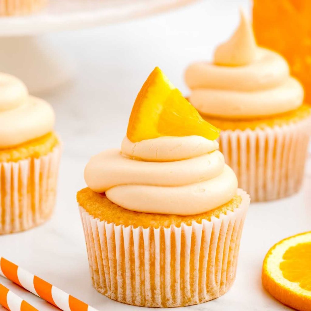 Orange Creamsicle Cupcakes Pass the Dessert