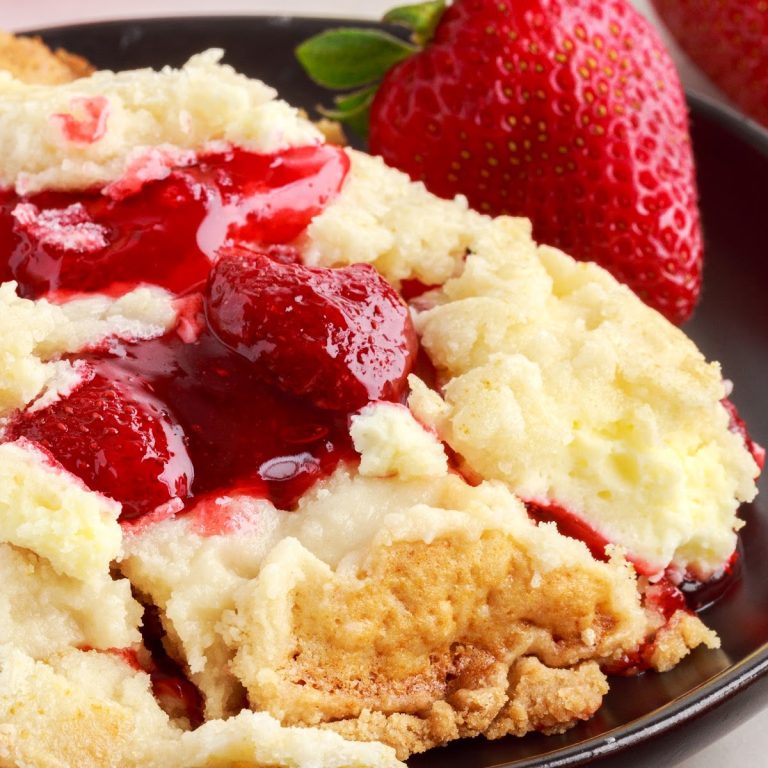 Strawberry Cheesecake Dump Cake: An Effortless Delight