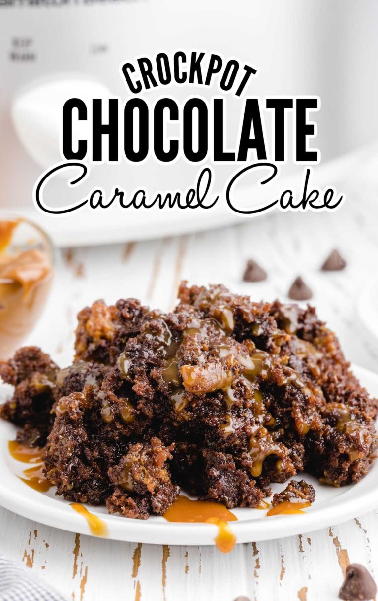 Crockpot Chocolate Caramel Cake Pass the Dessert