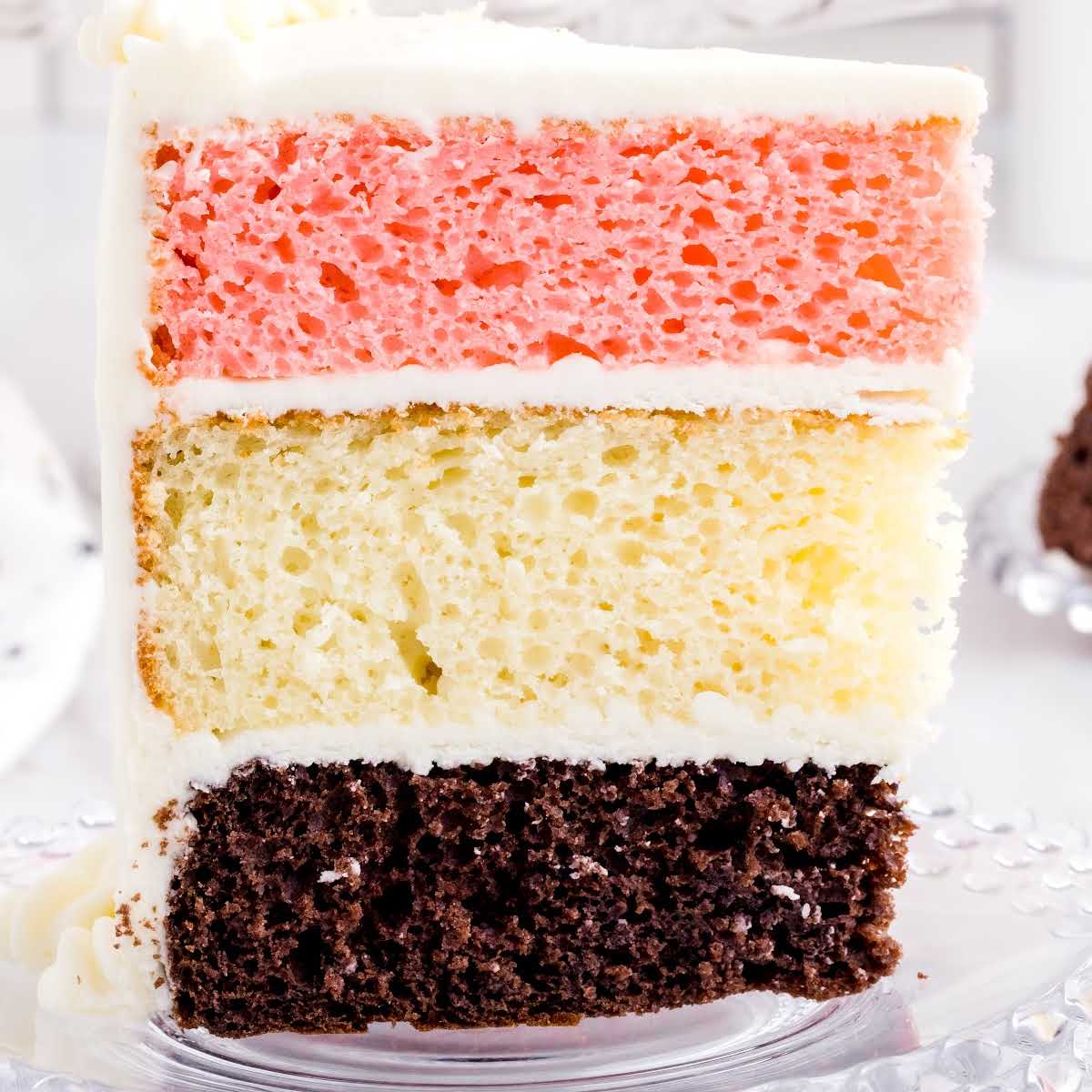 Neapolitan Cake (Pre-Order 6 inch or 9 inch) | Double Batch Bakery | Online  Bakery