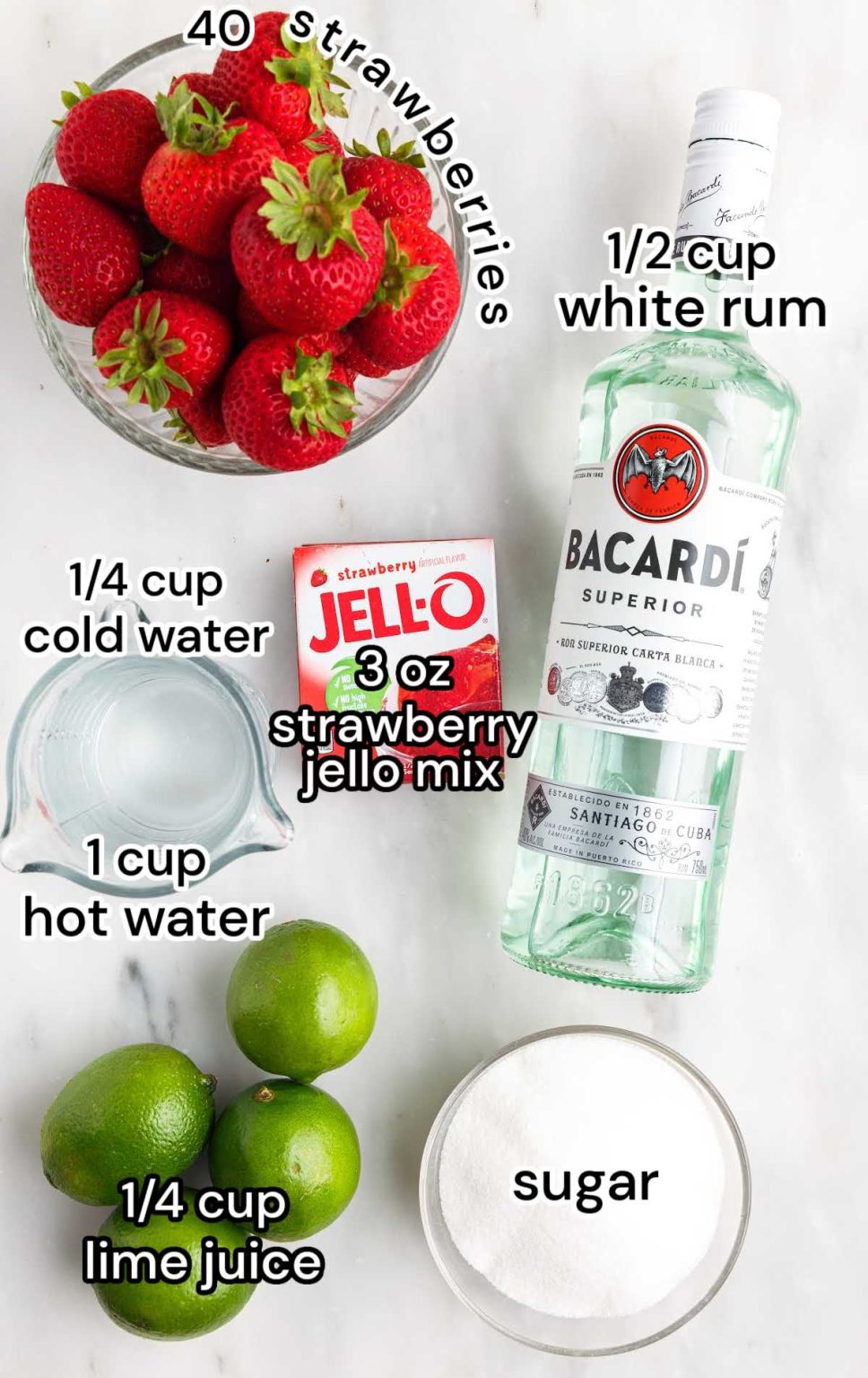 Strawberry Daiquiri Jello Shots Pass the Dessert