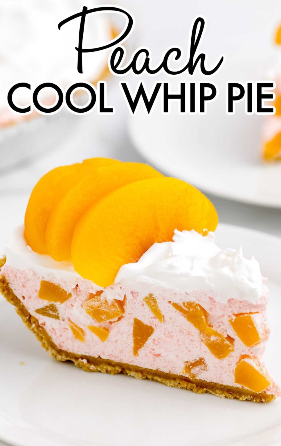 Peach Cool Whip Pie Pass The Dessert