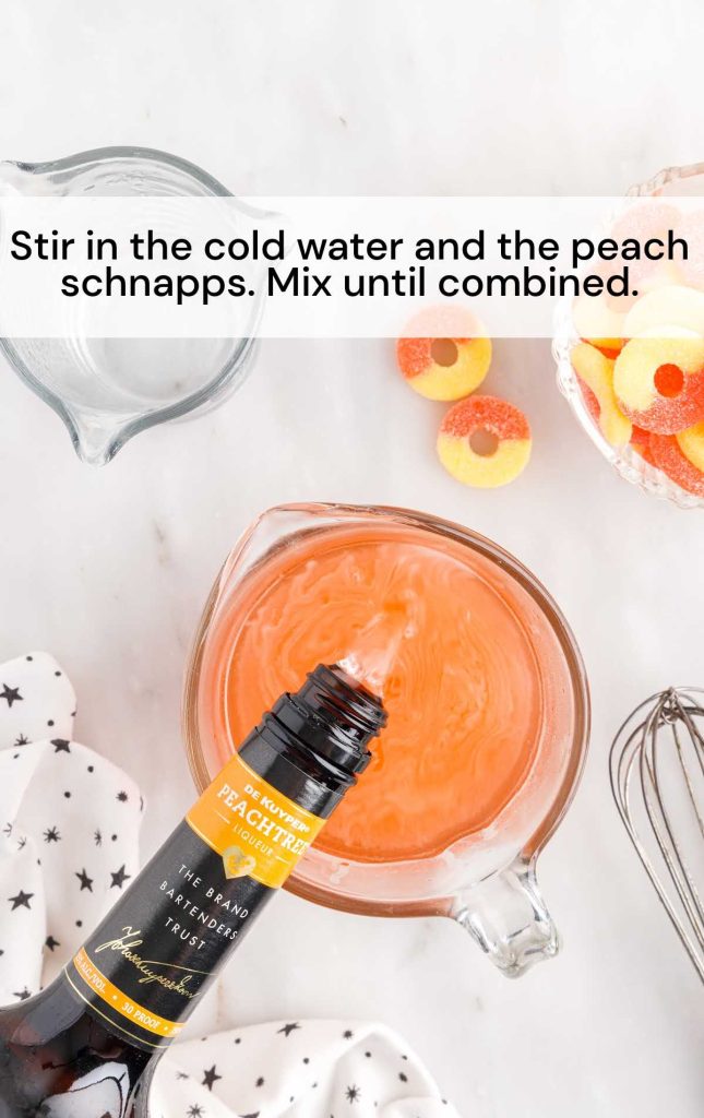 Peach Jello Shots Pass the Dessert