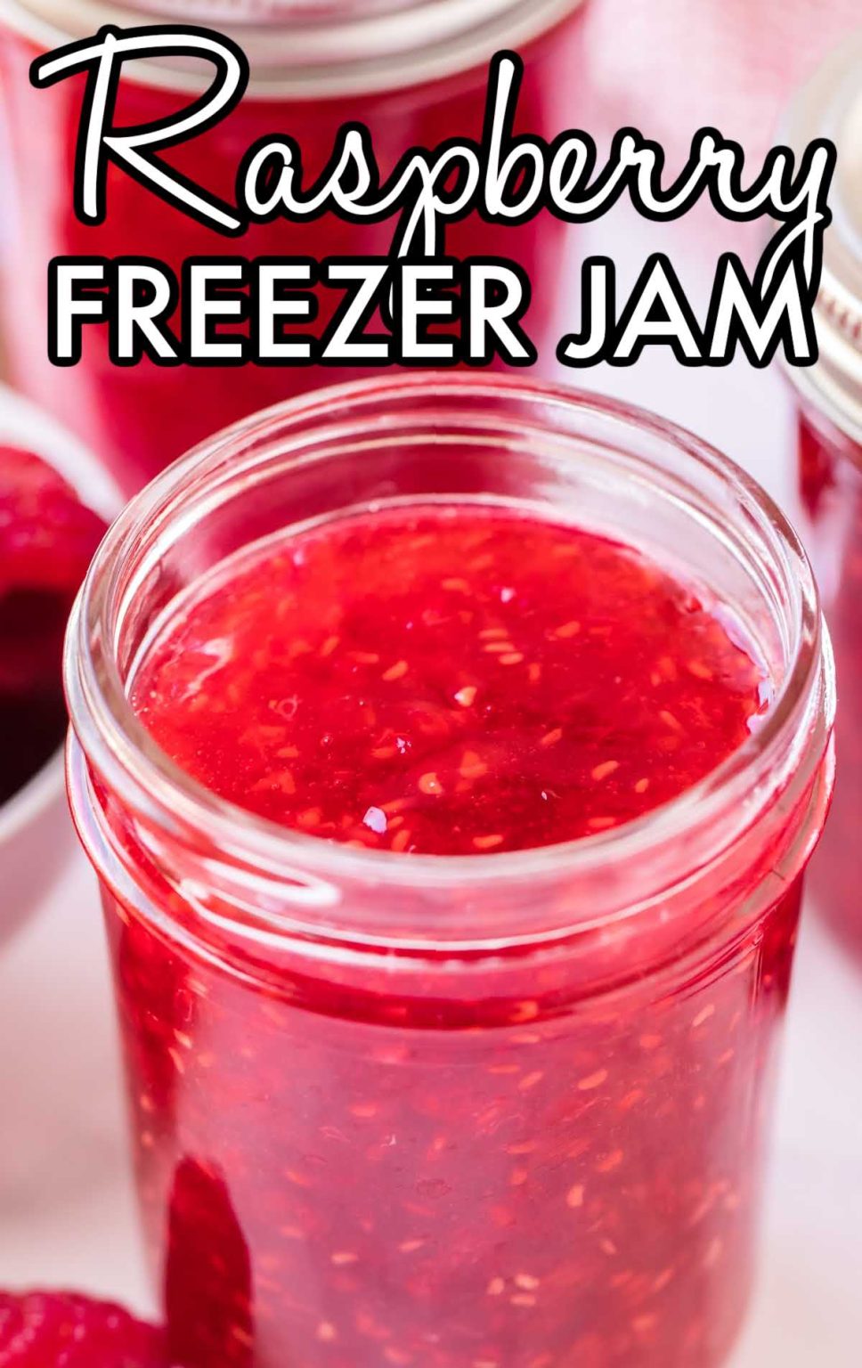 Raspberry Freezer Jam Pass the Dessert