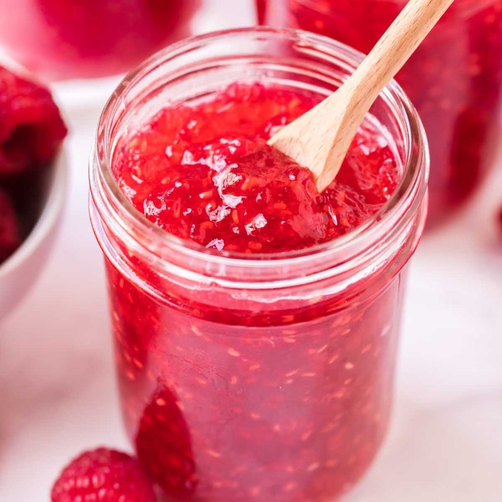 Raspberry Freezer Jam - Pass the Dessert