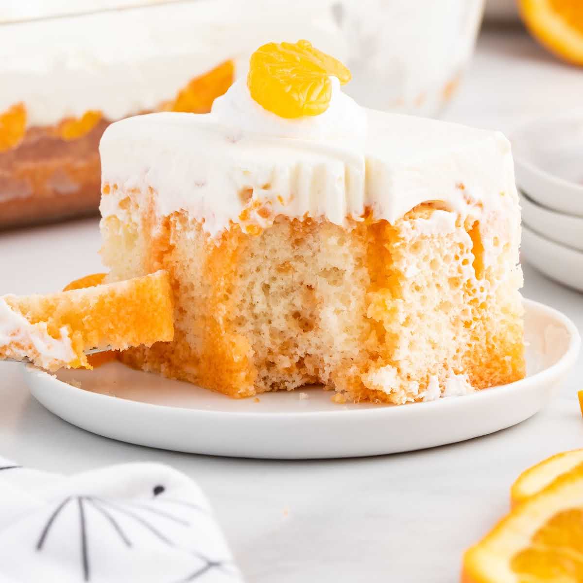 Orange Creamsicle Poke Cake Pass the Dessert