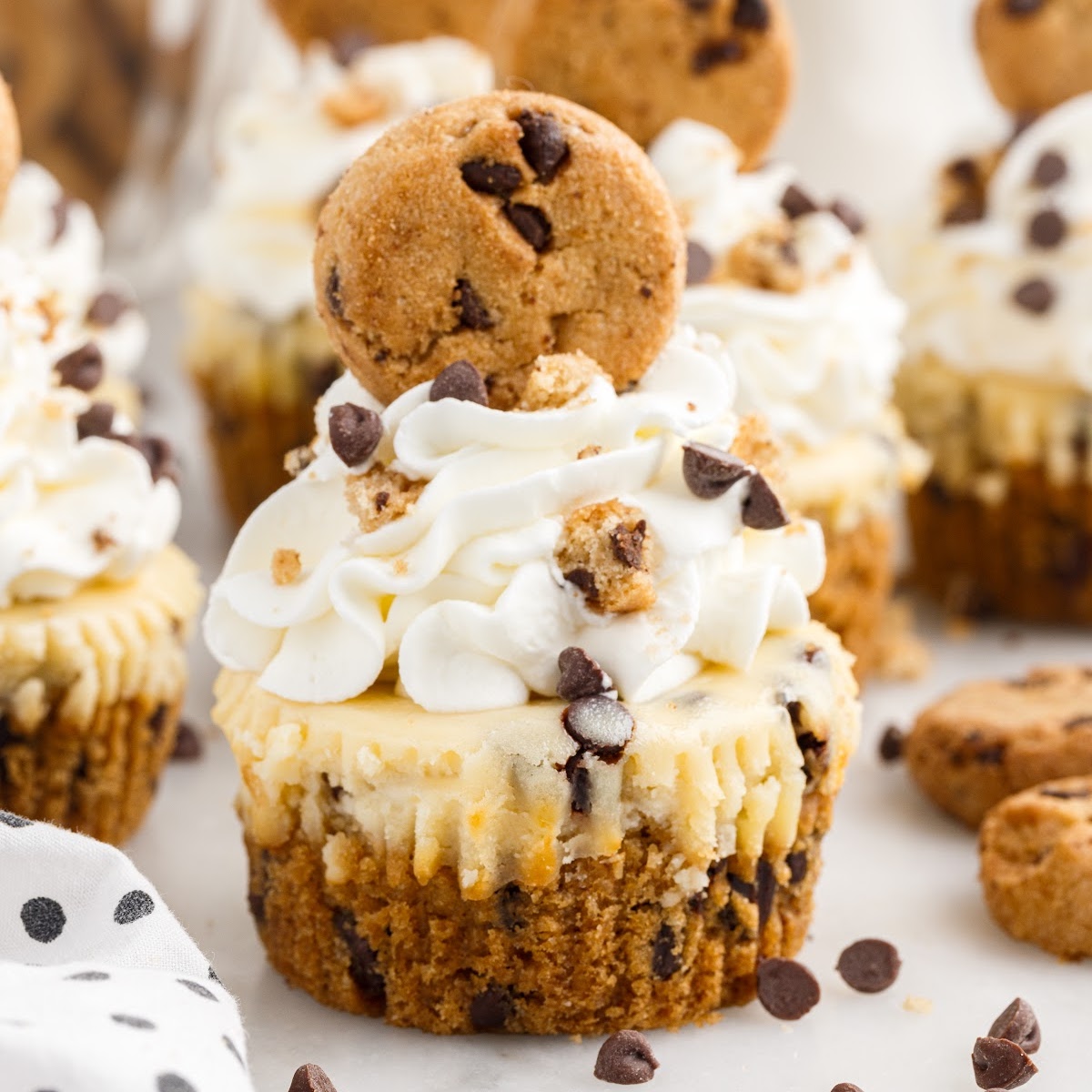 Cookie Dough Cheesecakes Pass the Dessert
