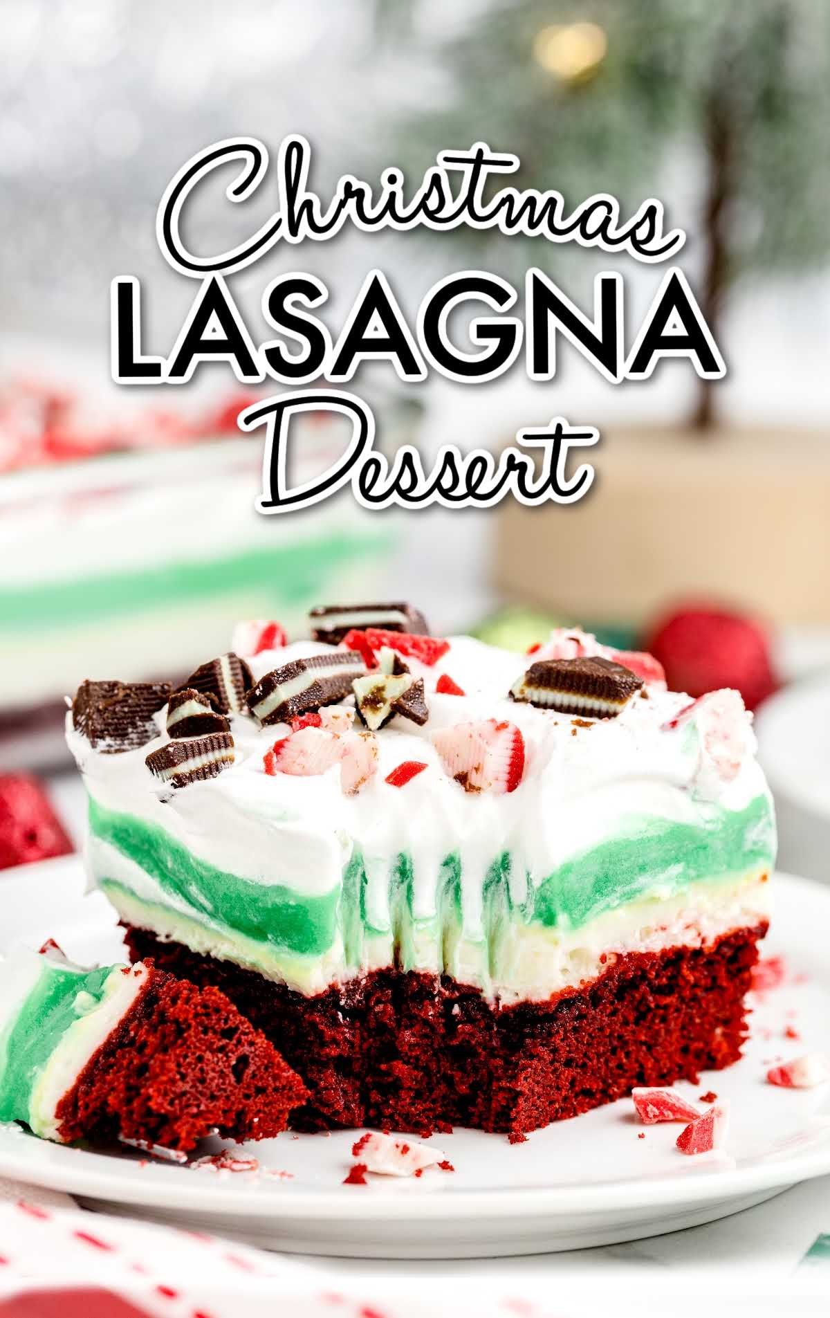 Christmas Lasagna Dessert - Pass the Dessert